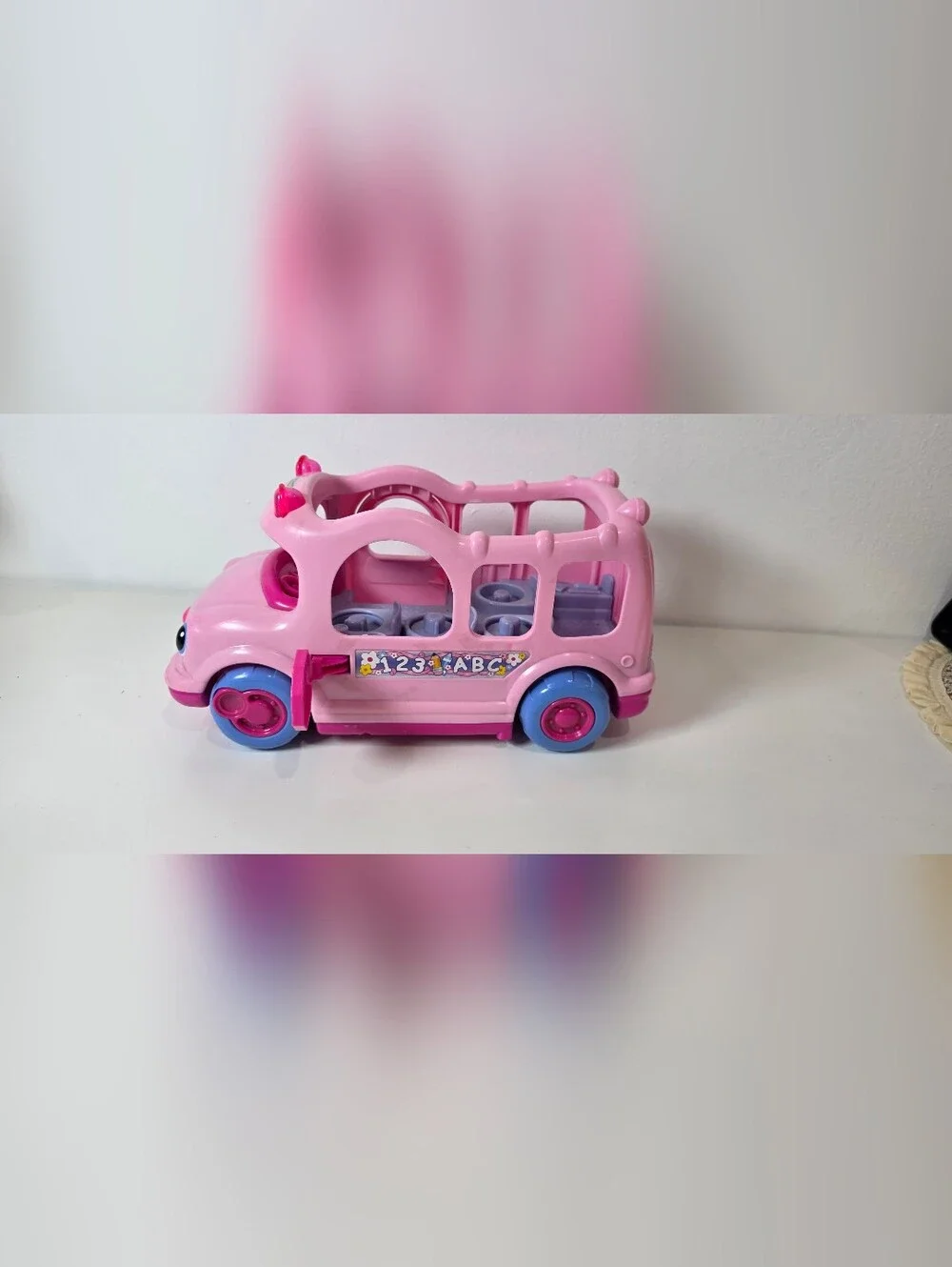 Fisher Price Little People Lil Movers Pink School Bus